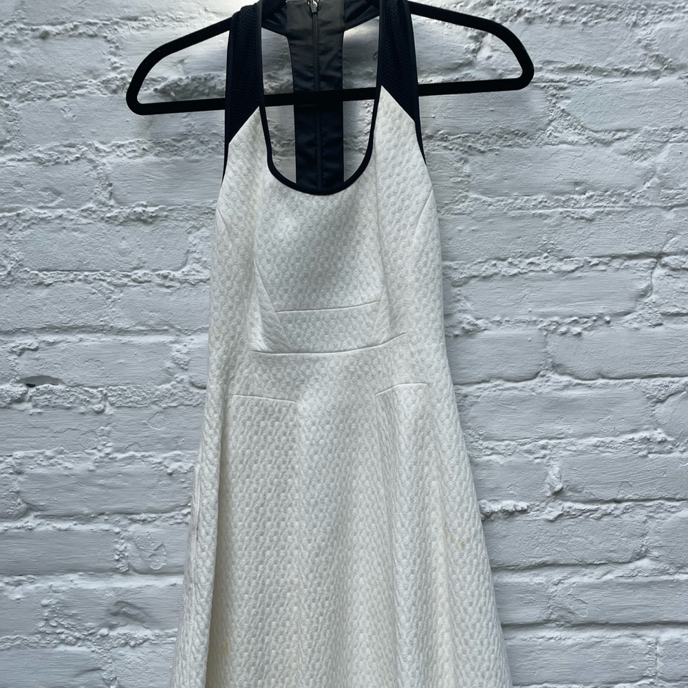 Karen Millen flowy textured white dress